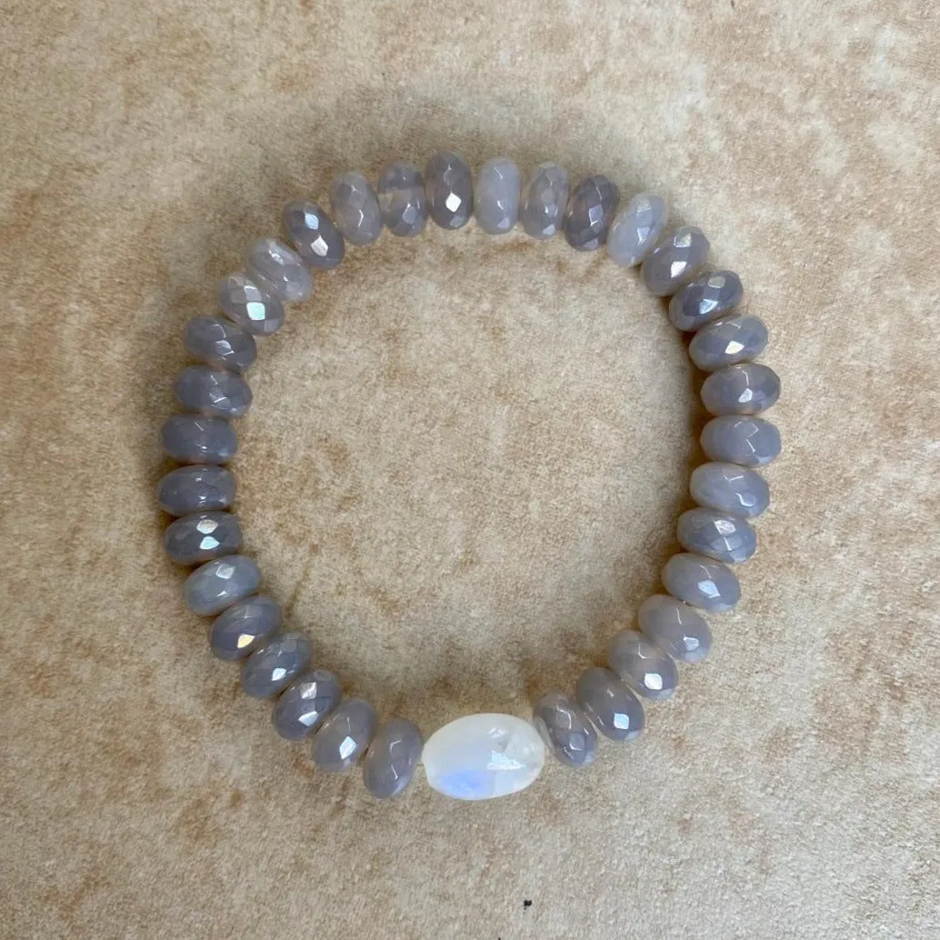 Agate Beads Stretch Bracelet