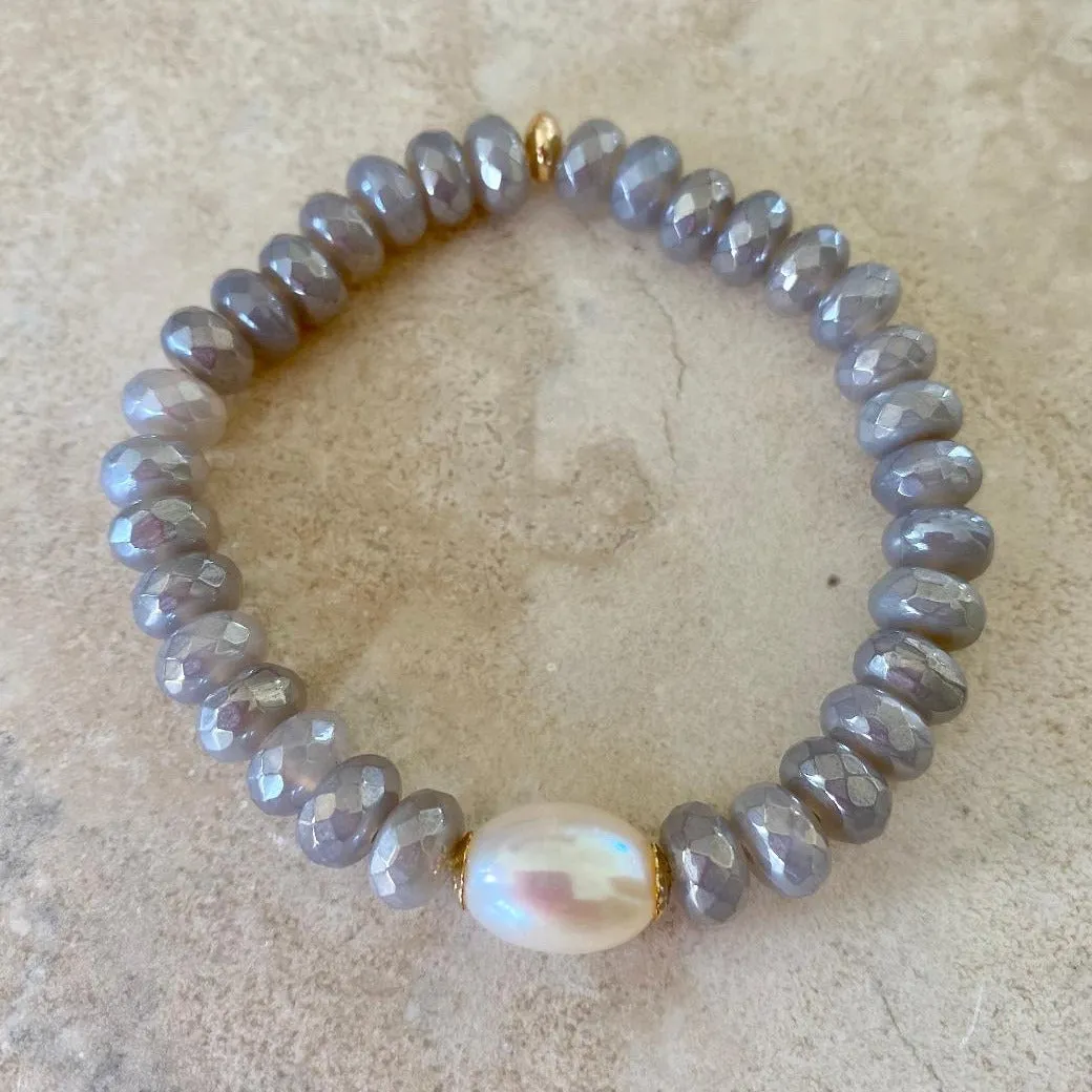 Agate Beads Stretch Bracelet