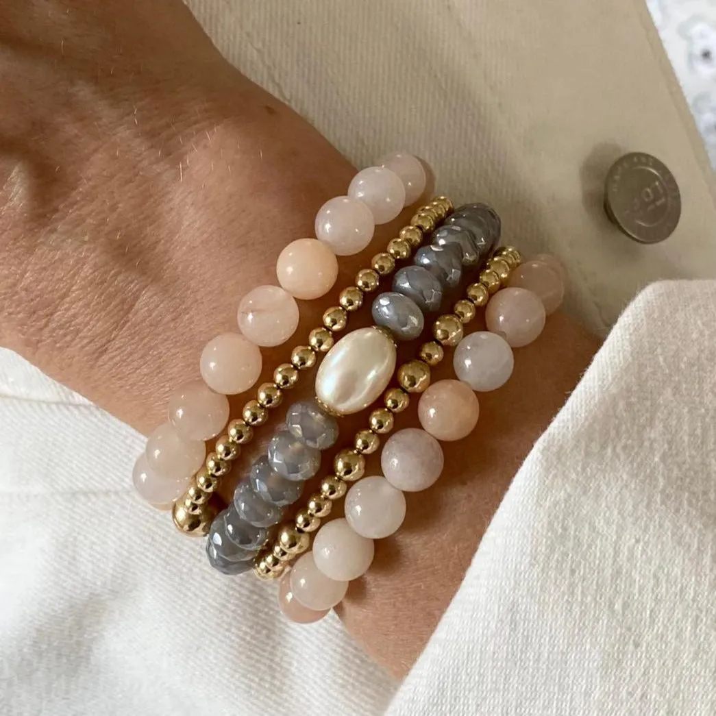 Agate Beads Stretch Bracelet
