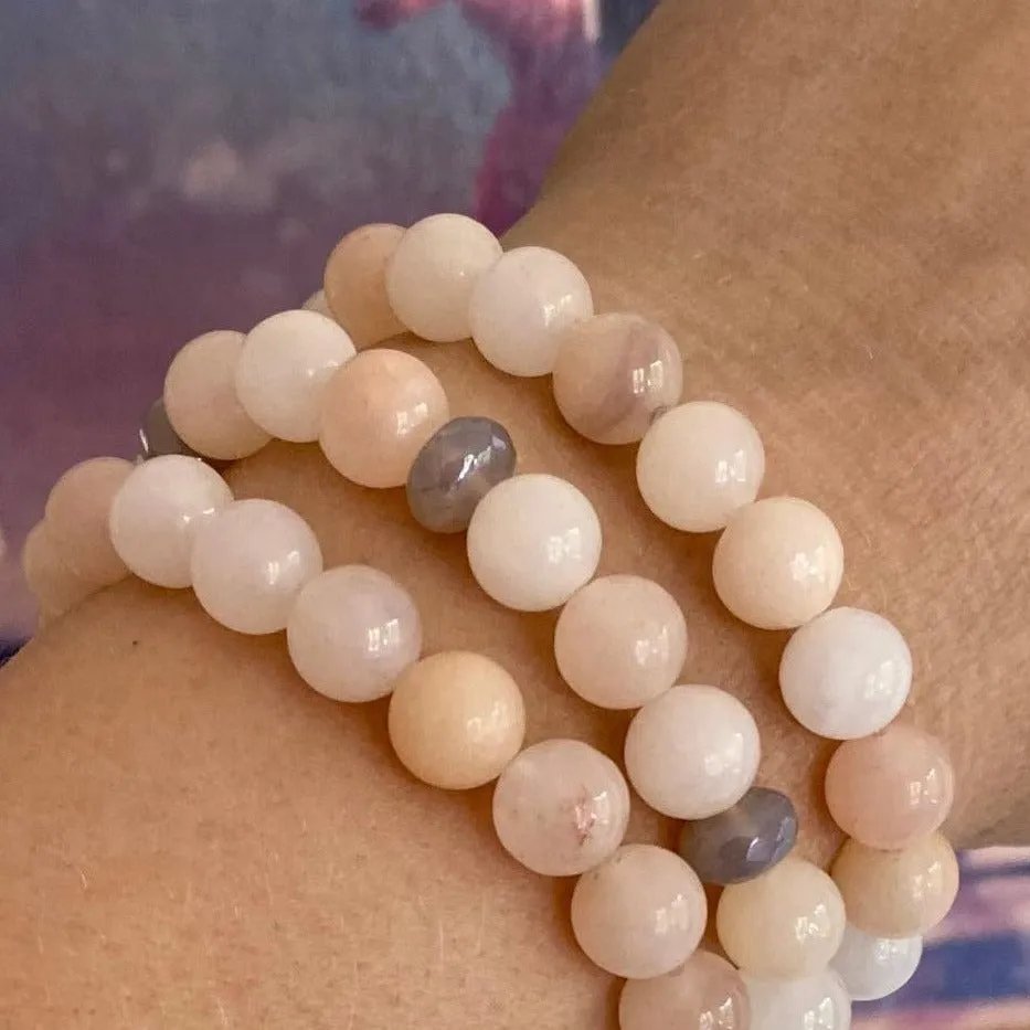 Agate Beads Stretch Bracelet