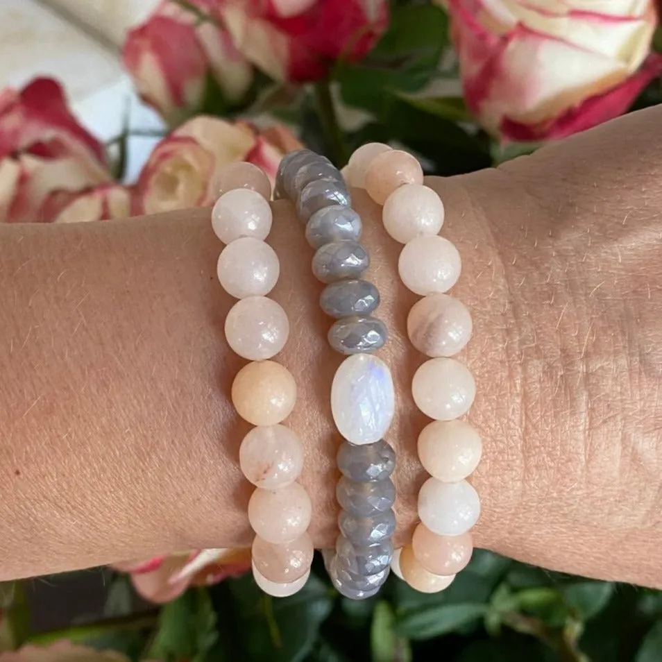 Agate Beads Stretch Bracelet