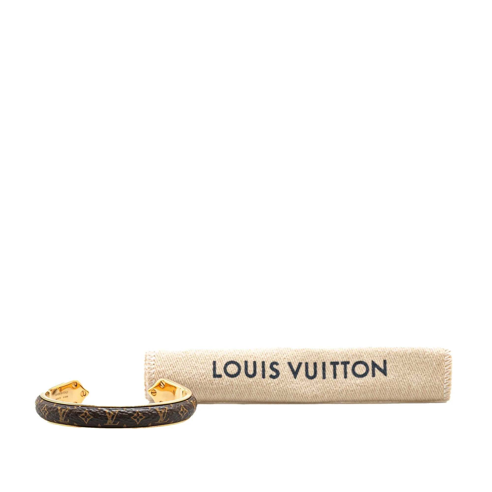 Brown Louis Vuitton Monogram Sweet Dreams Cuff Bracelet