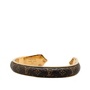 Brown Louis Vuitton Monogram Sweet Dreams Cuff Bracelet