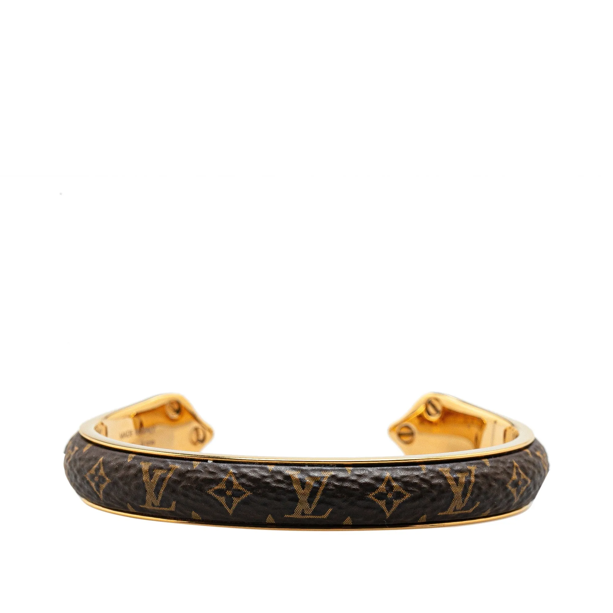 Brown Louis Vuitton Monogram Sweet Dreams Cuff Bracelet