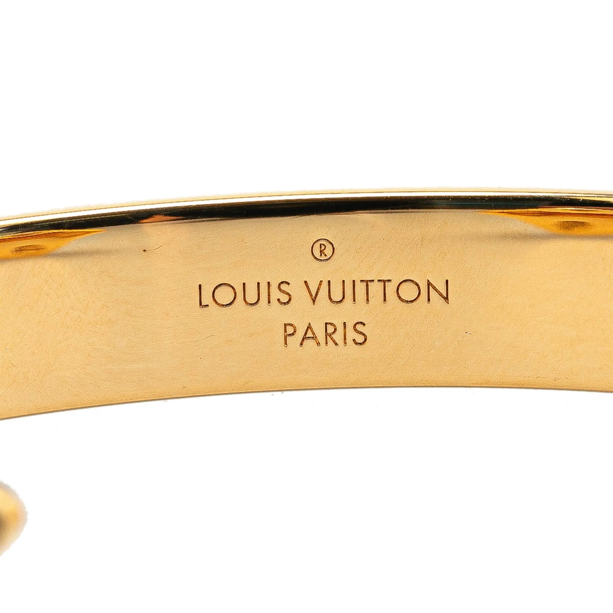 Brown Louis Vuitton Monogram Sweet Dreams Cuff Bracelet