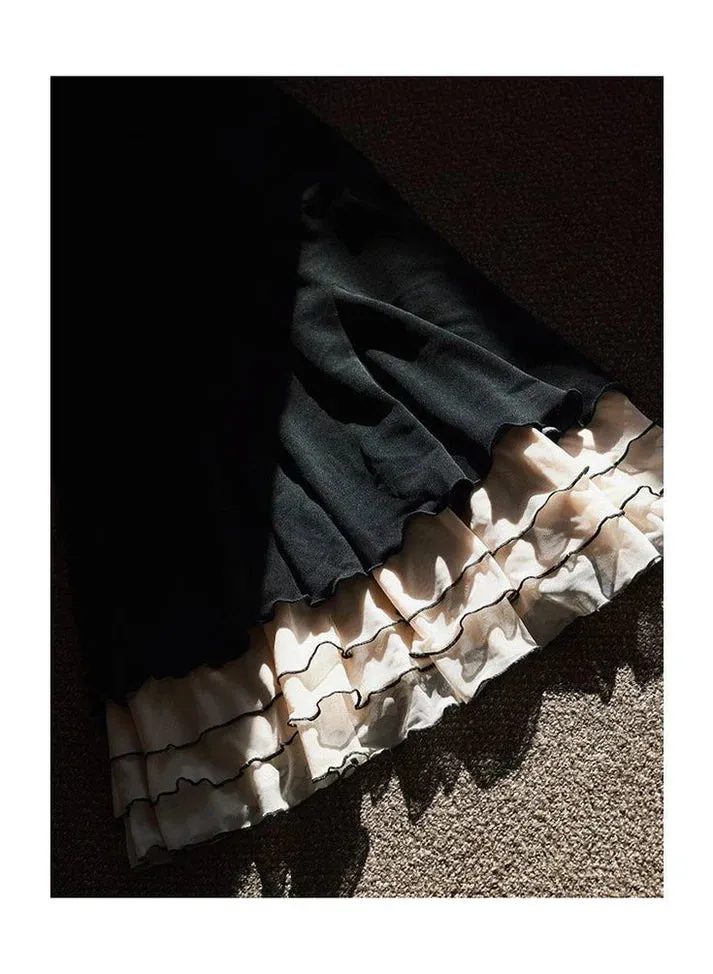 Charming Black Straps Mermaid Elegant Long Evening Party Dress Formal Dress Wholesale