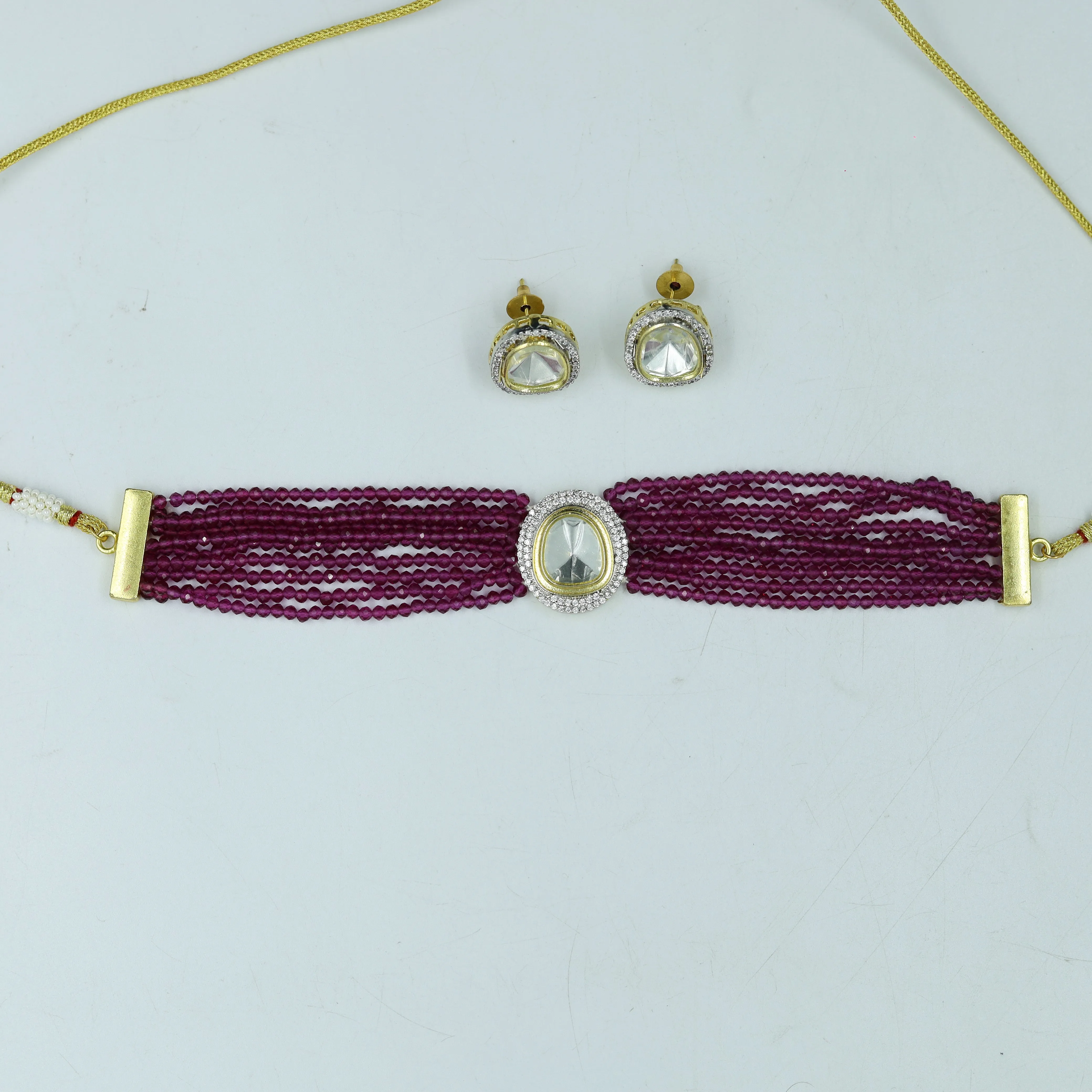 Choker Kundan Necklace Set 6081-79