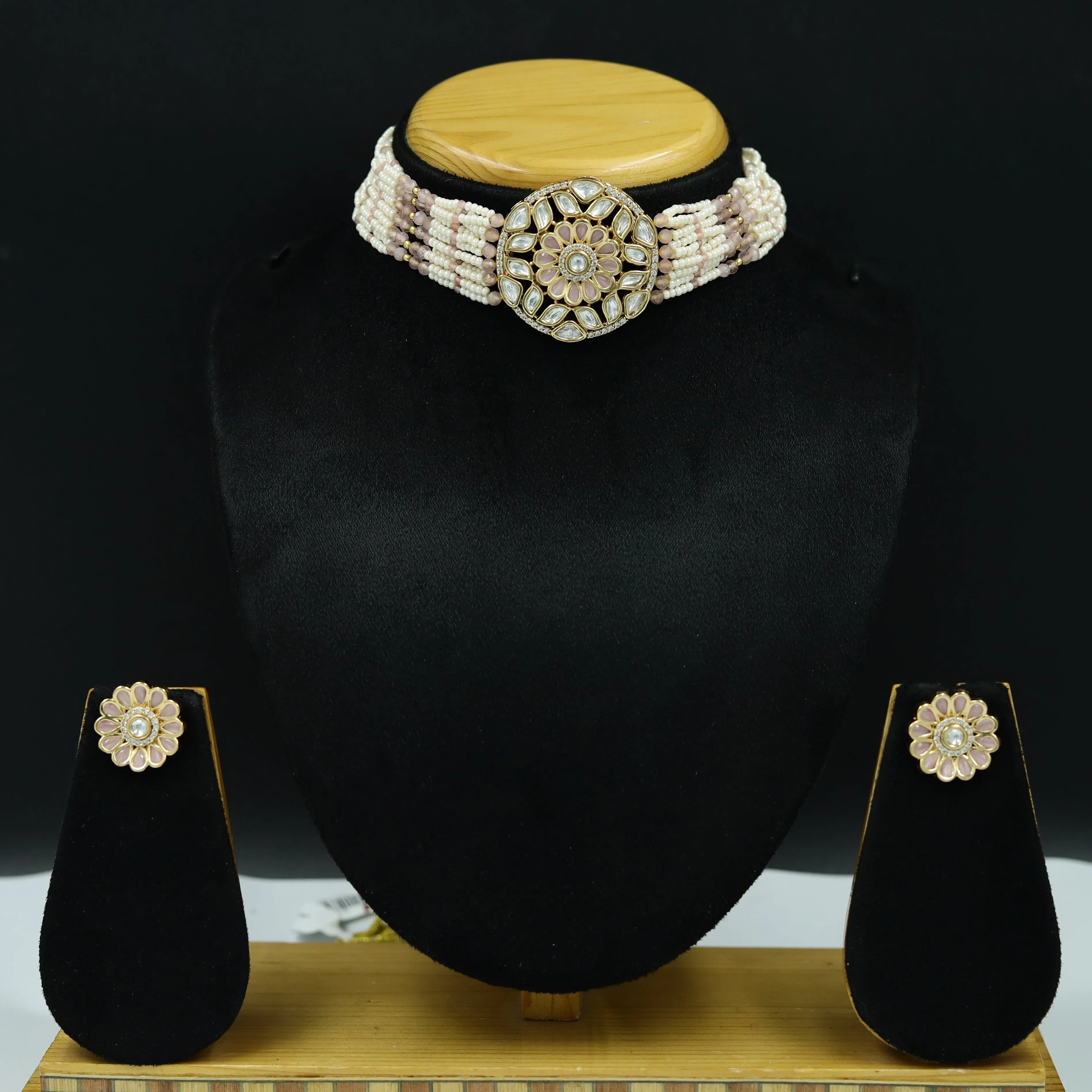 Choker Kundan Necklace Set 6350-28
