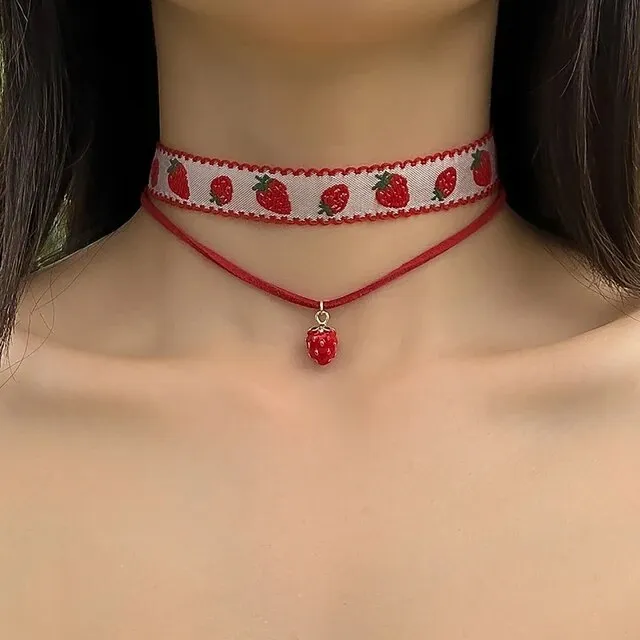 Cute Strawberry Choker