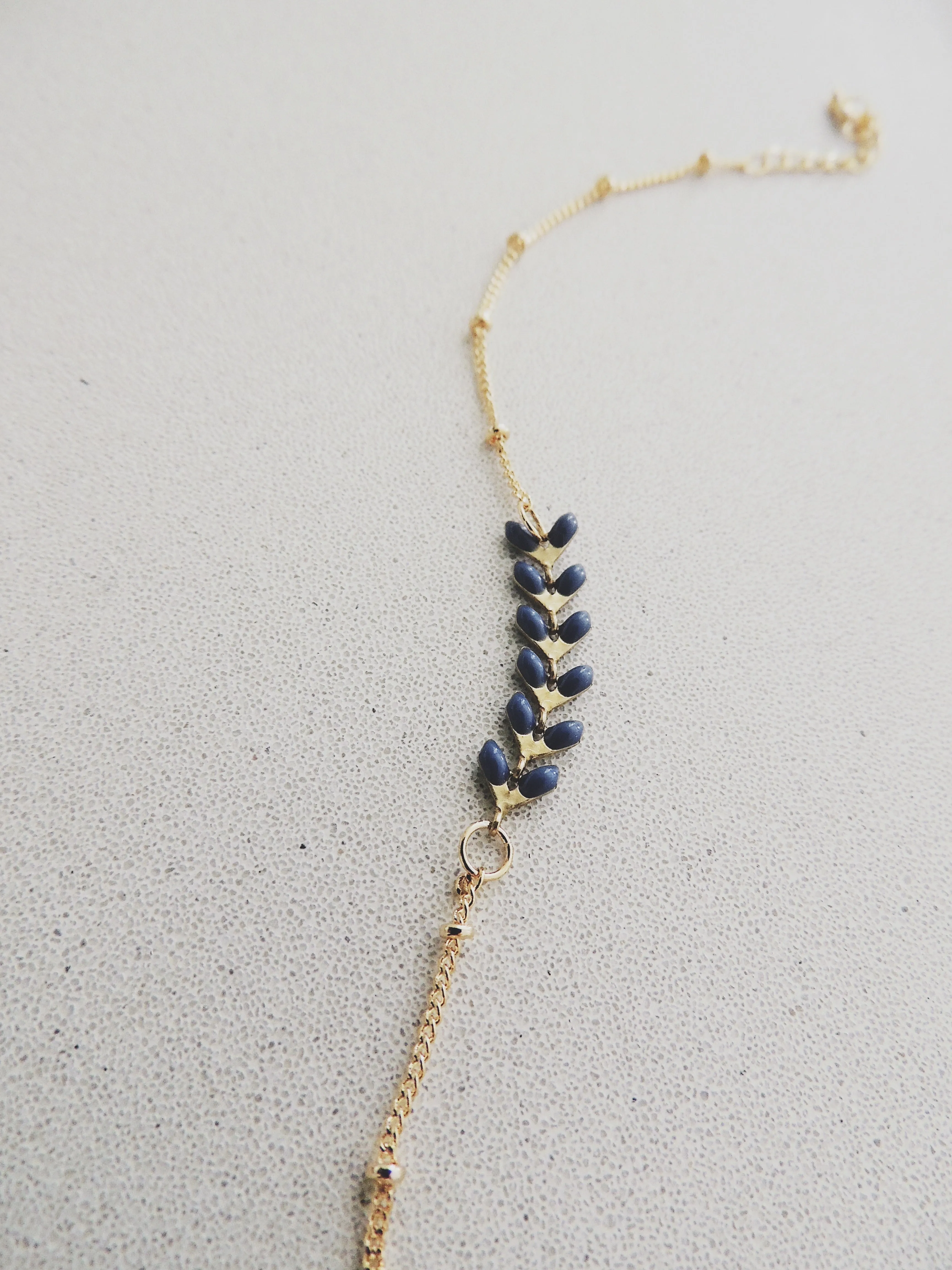 Enamel Fish Bracelet-Sapphire