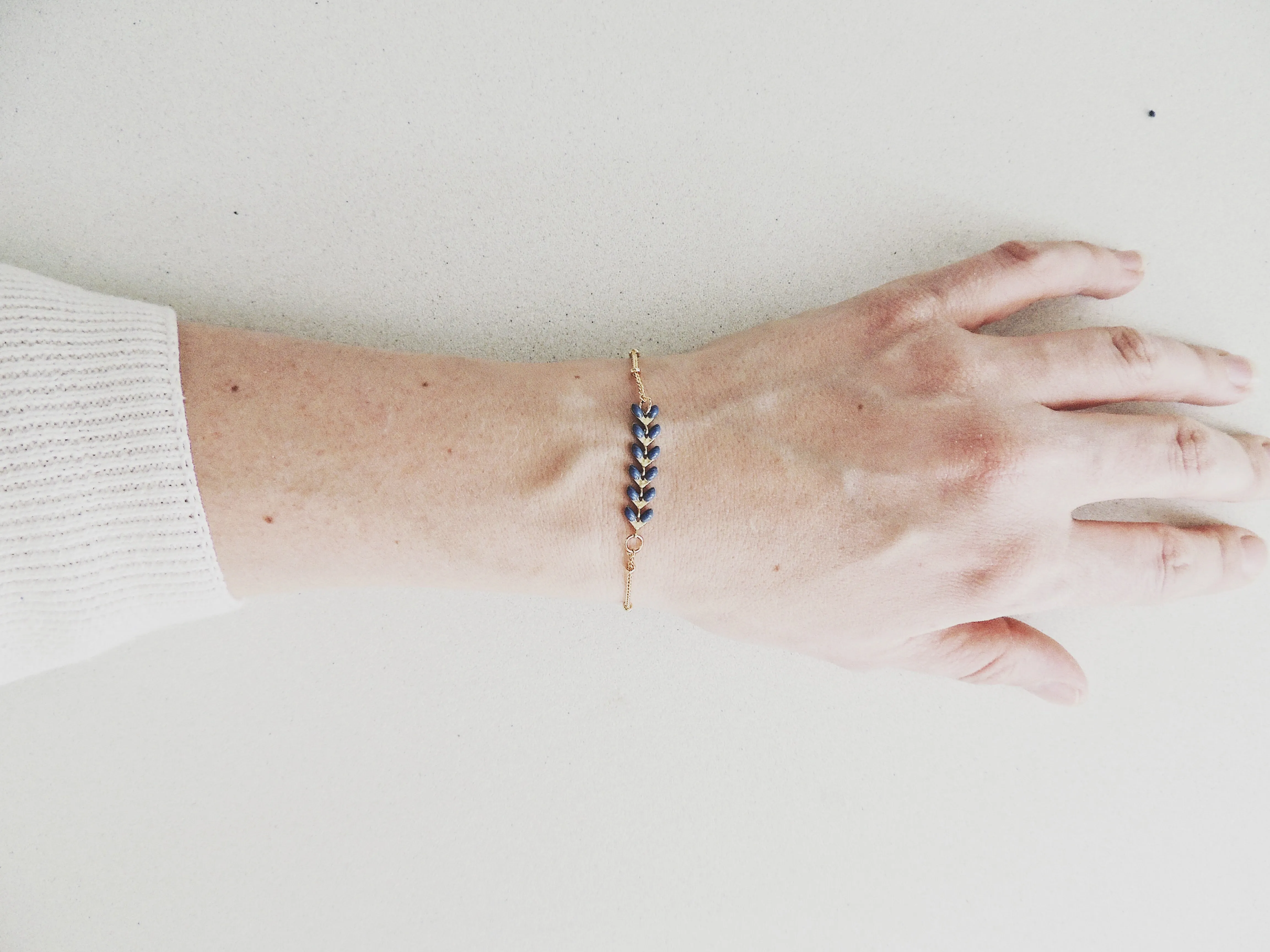 Enamel Fish Bracelet-Sapphire