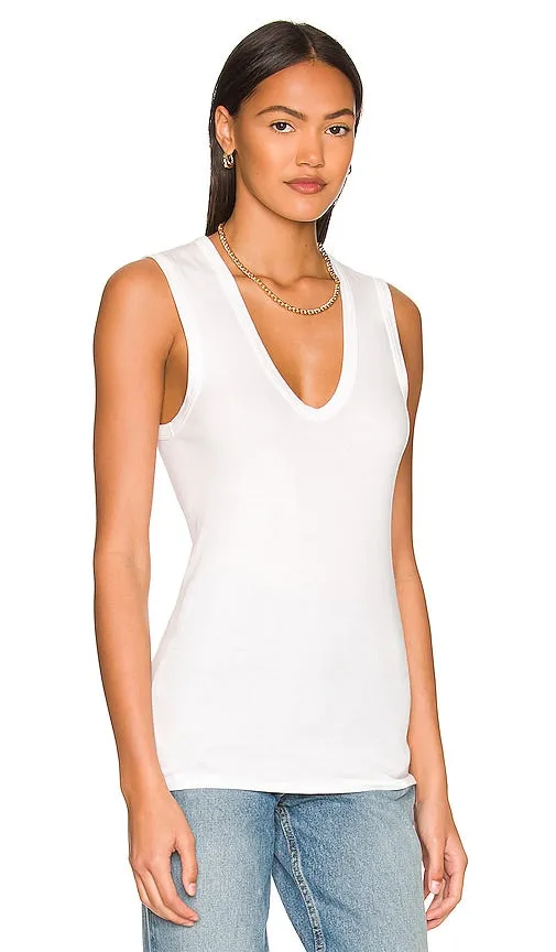 Enza Costa Essential Sleeveless U in White