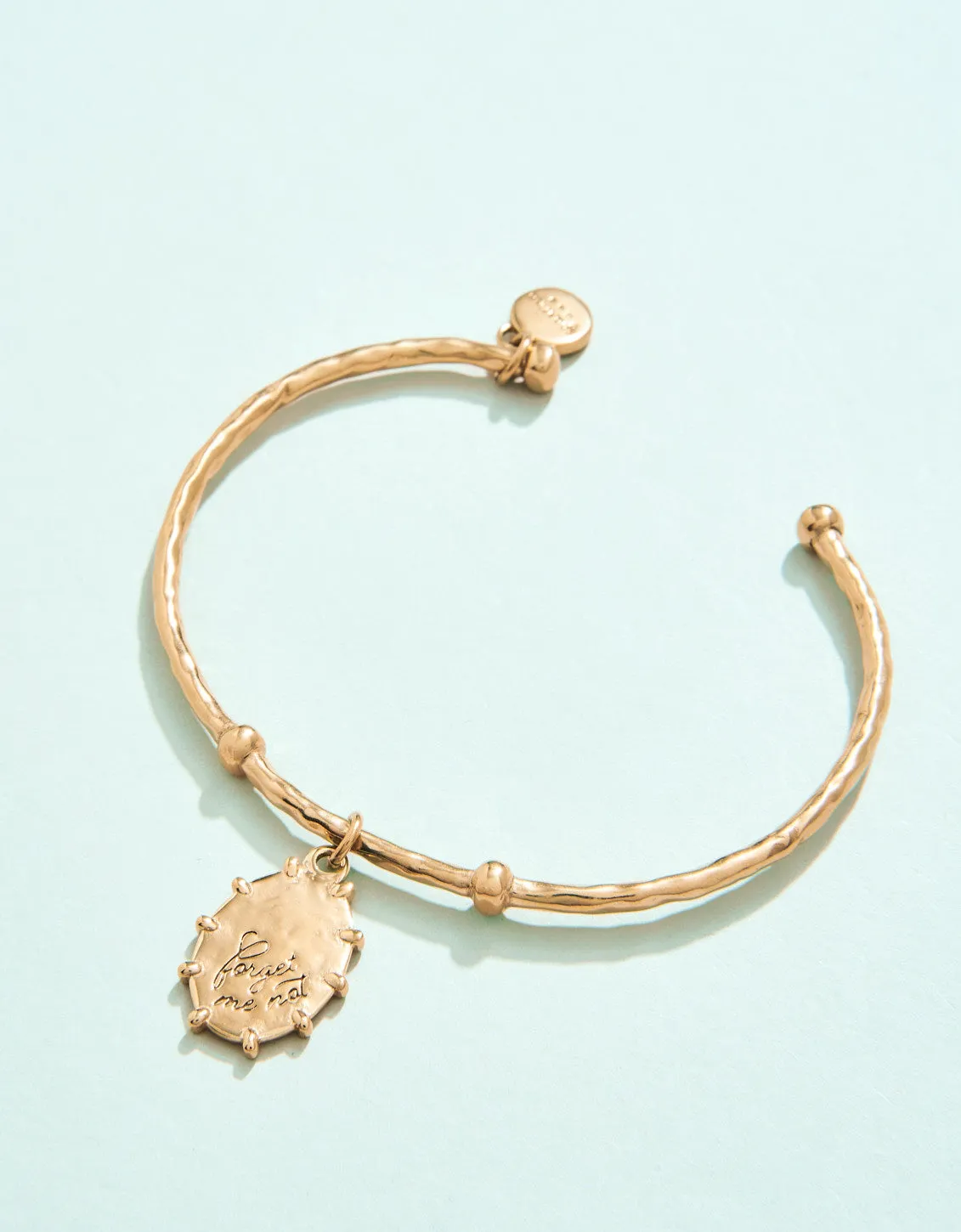 Forget Me Not Charming Cuff Bracelet