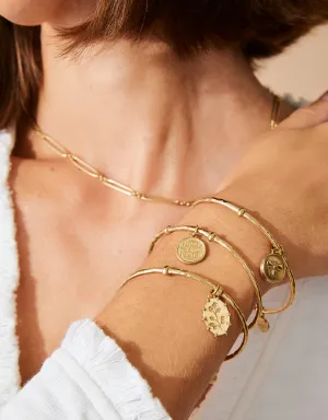 Forget Me Not Charming Cuff Bracelet