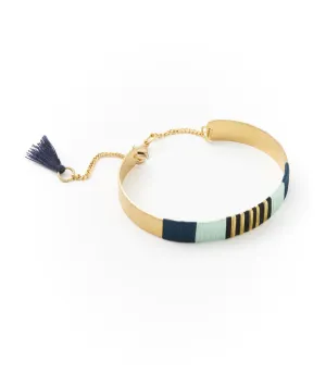 Kaia Blue Thread Surf Cuff