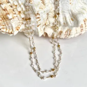 Long Moonstone Necklace