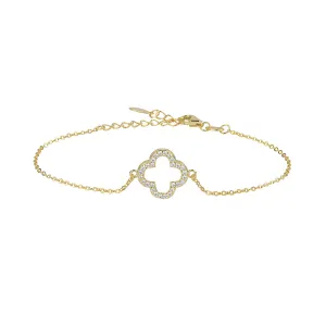 LUCKY CLOVER GOLD BRACELET