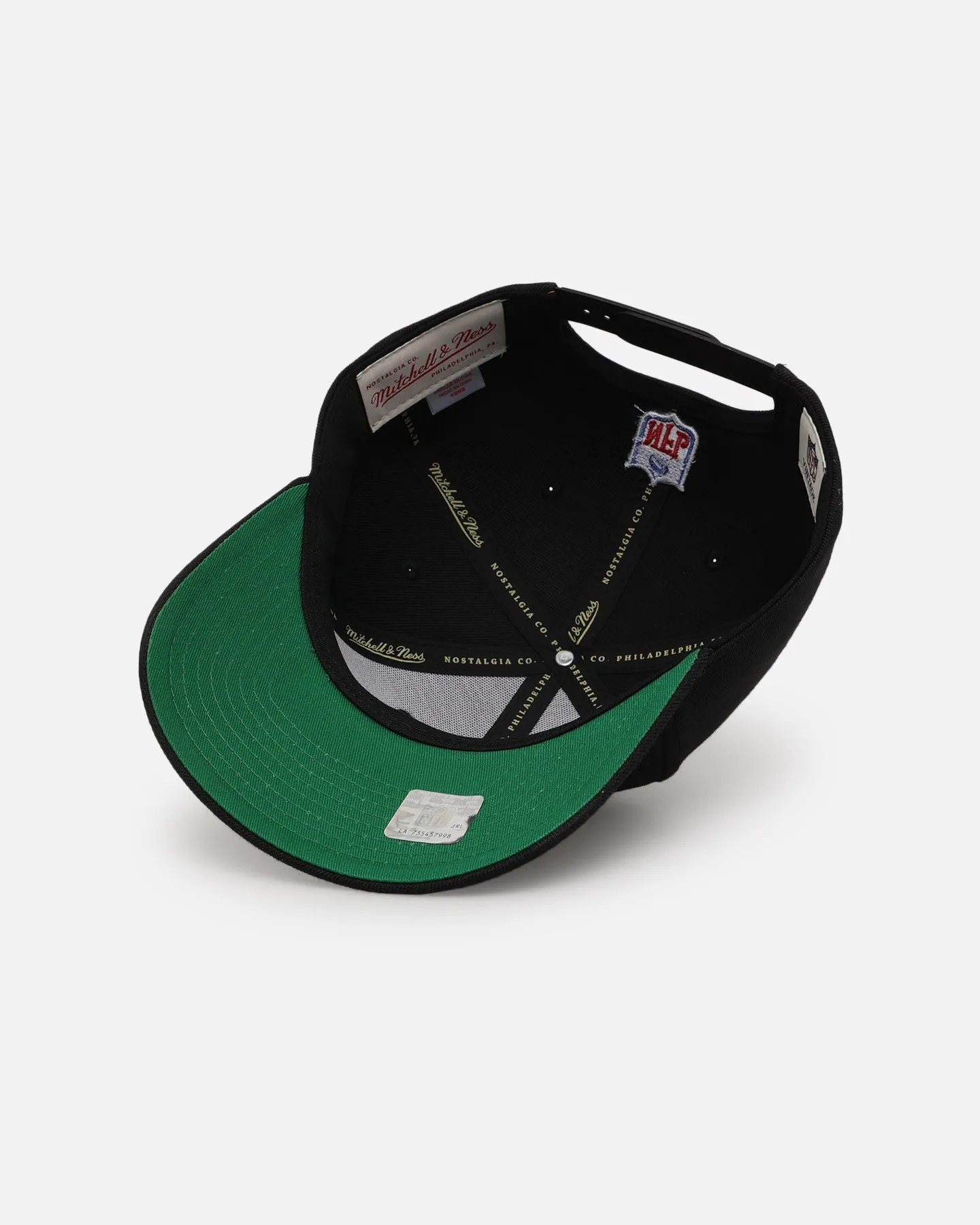 Mitchell & Ness Las Vegas Raiders Flames Pro Crown Snapback Black