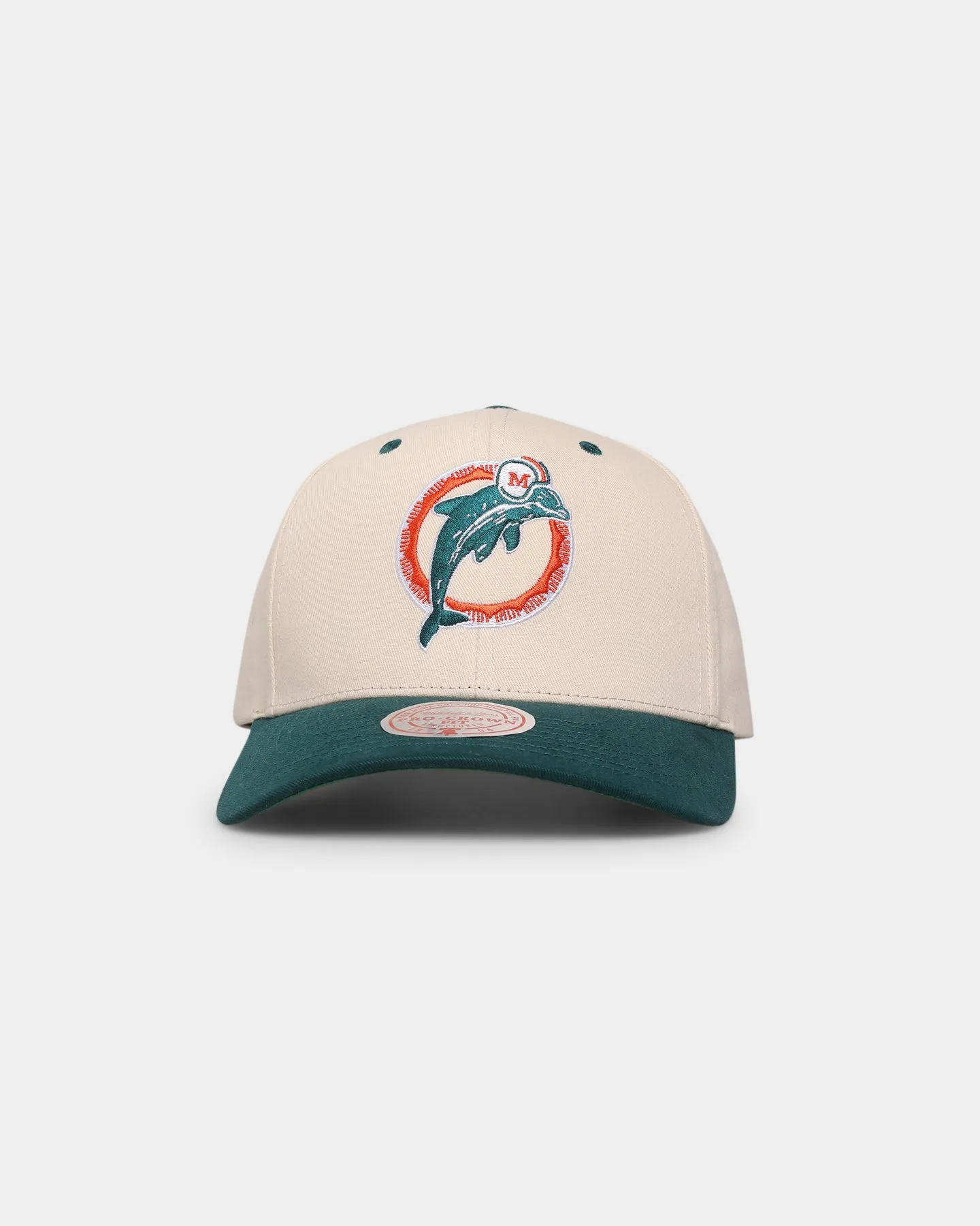 Mitchell & Ness Miami Dolphins Pro Crown Snapback Off White