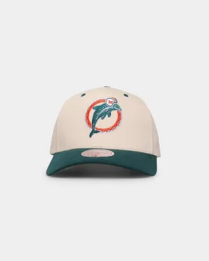 Mitchell & Ness Miami Dolphins Pro Crown Snapback Off White