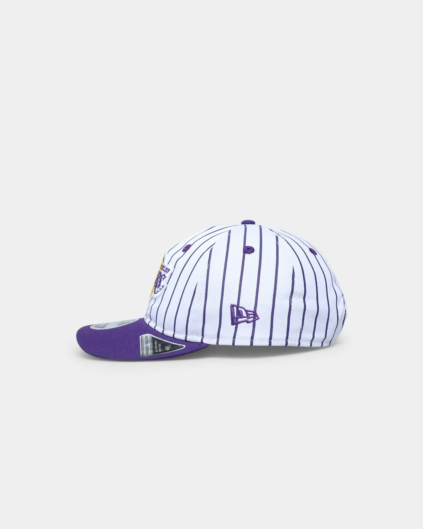 New Era Los Angeles Lakers 'Pinstripe' 9FIFTY Retro Crown Snapback Purple