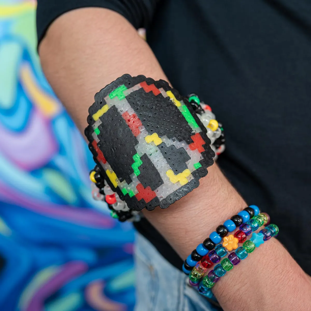 Peace Rave Kandi Cuff Bracelet