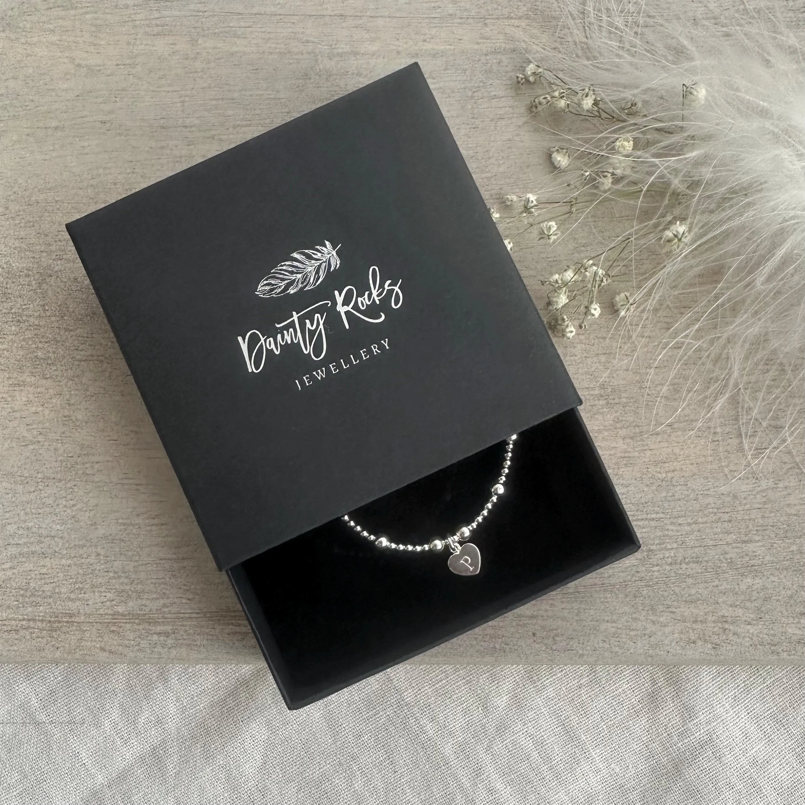Personalised Birthstone Bracelet, Dainty Silver Bracelet with Family Birthstones