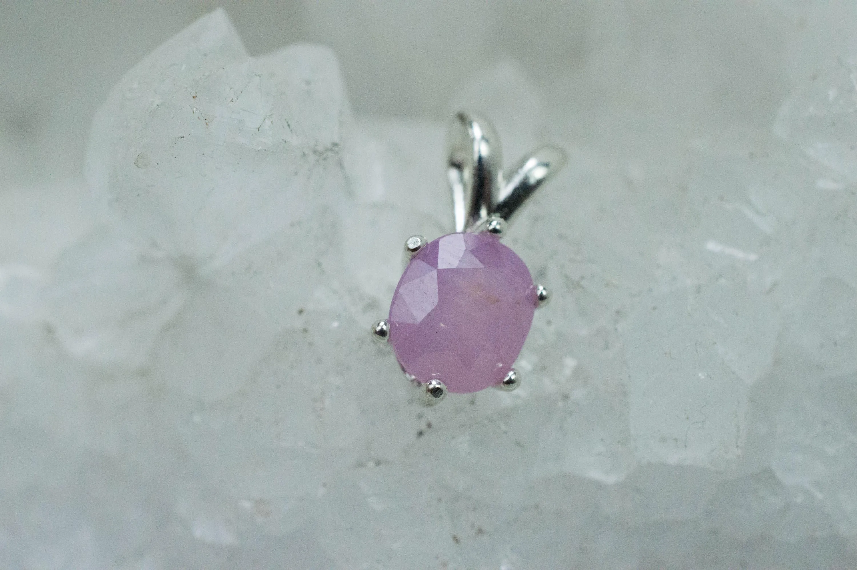 Pink Sapphire Pendant; Natural Untreated Vietnam Sapphire; 1.725cts