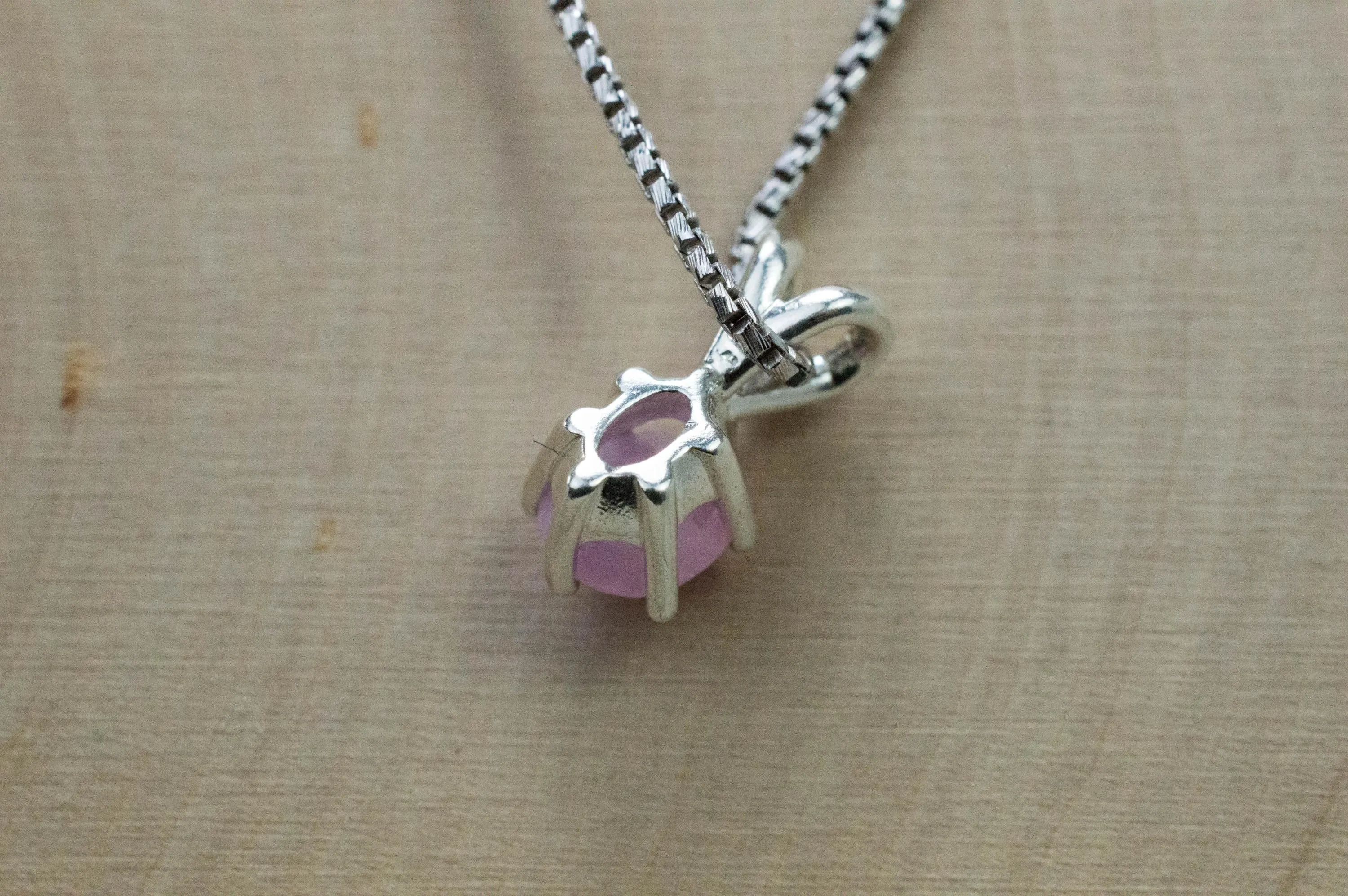 Pink Sapphire Pendant; Natural Untreated Vietnam Sapphire; 1.725cts