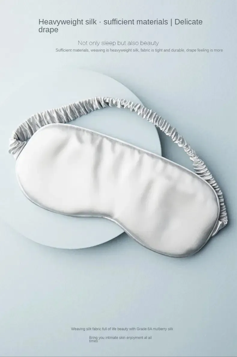 Sky Serenity: Mulberry Silk Blindfold in Sky Blue